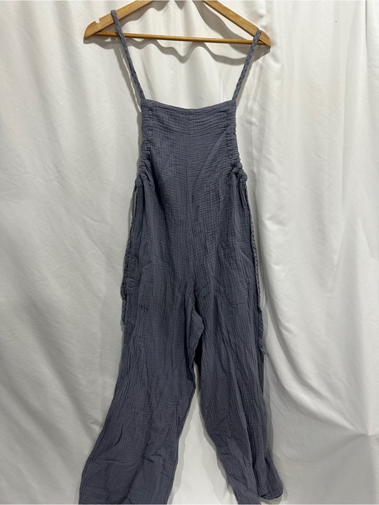 Otantik Pants - Otantik Muslin Cotton Jumpsuit One Size Dusty Lilac Gray Boho Wide Leg NWT